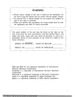 Preview for 3 page of Panasonic KX-P1123 Operating Instructions Manual