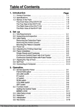 Preview for 4 page of Panasonic KX-P1124 Operating Instructions Manual