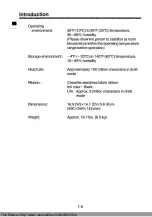 Preview for 10 page of Panasonic KX-P1124 Operating Instructions Manual