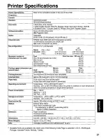 Предварительный просмотр 37 страницы Panasonic KX-P1131 - KX-P 1131 B/W Dot-matrix Printer Operating Instructions Manual