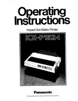 Panasonic KX-P1524 Operating Instructions Manual preview