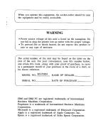 Preview for 3 page of Panasonic KX-P1624 Operating Instructions Manual