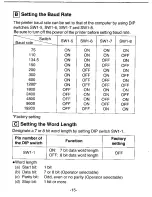 Preview for 16 page of Panasonic KX-P19 Manual