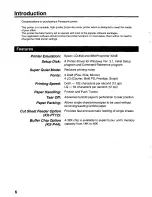 Preview for 6 page of Panasonic KX P2023 - KX-P 2023 B/W Dot-matrix Printer Operating Instructions Manual