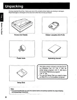 Preview for 8 page of Panasonic KX P2023 - KX-P 2023 B/W Dot-matrix Printer Operating Instructions Manual