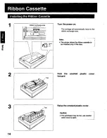 Preview for 14 page of Panasonic KX P2023 - KX-P 2023 B/W Dot-matrix Printer Operating Instructions Manual