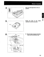 Предварительный просмотр 15 страницы Panasonic KX P2023 - KX-P 2023 B/W Dot-matrix Printer Operating Instructions Manual