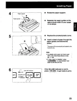 Предварительный просмотр 23 страницы Panasonic KX P2023 - KX-P 2023 B/W Dot-matrix Printer Operating Instructions Manual