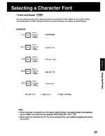 Предварительный просмотр 37 страницы Panasonic KX P2023 - KX-P 2023 B/W Dot-matrix Printer Operating Instructions Manual