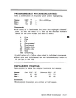 Preview for 105 page of Panasonic KX-P2123 Operating Instructions Manual