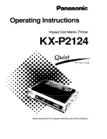 Preview for 1 page of Panasonic KX-P2124 Operating Instructions Manual