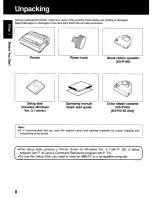 Preview for 8 page of Panasonic KX P2130 - KX-P 2130 Color Dot-matrix Printer User Manual