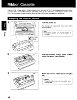 Предварительный просмотр 14 страницы Panasonic KX P2130 - KX-P 2130 Color Dot-matrix Printer User Manual