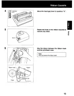 Preview for 15 page of Panasonic KX P2130 - KX-P 2130 Color Dot-matrix Printer User Manual