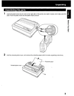 Предварительный просмотр 9 страницы Panasonic KX P2130 - KX-P 2130 Color Dot-matrix... User Manual