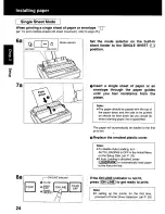 Предварительный просмотр 24 страницы Panasonic KX P2130 - KX-P 2130 Color Dot-matrix... User Manual