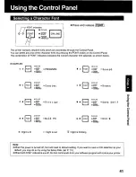 Предварительный просмотр 41 страницы Panasonic KX P2130 - KX-P 2130 Color Dot-matrix... User Manual