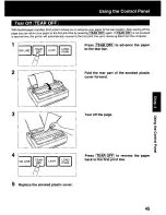 Предварительный просмотр 45 страницы Panasonic KX P2130 - KX-P 2130 Color Dot-matrix... User Manual