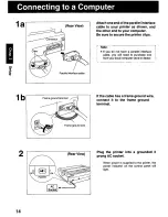 Preview for 14 page of Panasonic KX-P3123 - KX-P 3123 B/W Dot-matrix Printer Operating Instructions Manual