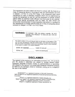 Preview for 2 page of Panasonic KX-P3131 Operating Instructions Manual