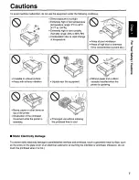 Предварительный просмотр 7 страницы Panasonic KX-P3196 - KX-P 3196 B/W Dot-matrix Printer Operating Instructions Manual