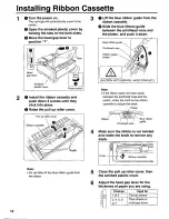 Preview for 12 page of Panasonic KX-P3196 - KX-P 3196 B/W Dot-matrix Printer Operating Instructions Manual