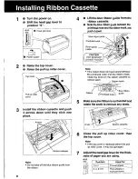 Preview for 8 page of Panasonic KX-P3200 - KX-P 3200 B/W Dot-matrix Printer Operating Instructions Manual