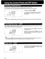 Предварительный просмотр 16 страницы Panasonic KX-P3200 - KX-P 3200 B/W Dot-matrix Printer Operating Instructions Manual