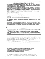 Preview for 2 page of Panasonic KX-P3696 Operating Instructions Manual