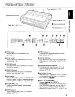 Preview for 9 page of Panasonic KX-P3696 Operating Instructions Manual