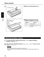 Preview for 14 page of Panasonic KX-P3696 Operating Instructions Manual