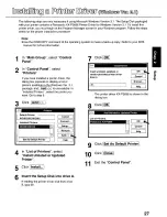 Предварительный просмотр 27 страницы Panasonic KX-P3696 Operating Instructions Manual