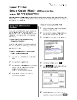 Предварительный просмотр 1 страницы Panasonic KX-P7105 Setup Manual