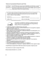 Preview for 2 page of Panasonic KX-P7500 User Manual