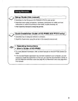 Preview for 3 page of Panasonic KX-P7500 User Manual