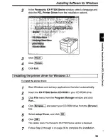 Preview for 35 page of Panasonic KX-P7500 User Manual