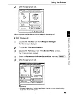 Предварительный просмотр 43 страницы Panasonic KX-P7500 User Manual