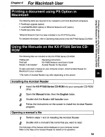 Preview for 59 page of Panasonic KX-P7500 User Manual