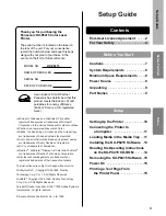 Preview for 3 page of Panasonic KX-P8415 Setup And Reference Manual