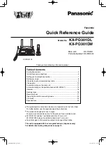 Panasonic KX-PD301DL Quick Reference Manual preview