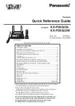 Panasonic KX-PD502DL Quick Reference Manual preview