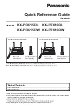 Panasonic KX-PD615DL Quick Reference Manual preview