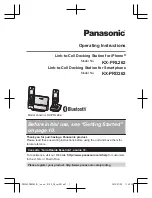 Preview for 1 page of Panasonic KX-PRD262 Operating Instructions Manual