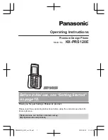 Preview for 1 page of Panasonic KX-PRS120E Operating Instructions Manual