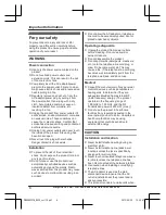 Preview for 6 page of Panasonic KX-PRS120E Operating Instructions Manual