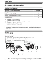 Предварительный просмотр 2 страницы Panasonic KX-PRSA10 Installation Manual