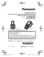 Preview for 1 page of Panasonic KX-PRSA10C Installation Manual