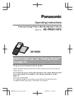 Panasonic KX-PRW110FX Operating Instructions Manual preview