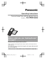 Предварительный просмотр 1 страницы Panasonic KX-PRW120AZ Operating Instructions Manual