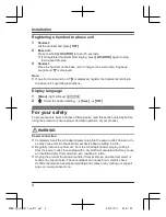 Preview for 4 page of Panasonic KX-PRWA13C Installation Manual